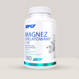 Imagine cu o cutie de SFD Chelated Magnesium + B6 (180 tablete) de la SFD Nutrition, un supliment cu magneziu chelat și vitamina B6 pentru reducerea oboselii.