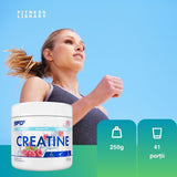 Forță explozivă și recuperare optimă cu Creatină Monohidrată + Taurină SFD. Sculptează-ți silueta ideală.