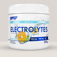 Imagine cu o cutie de SFD Electrolytes Orange (200g, 40 de serviri) de la SFD Nutrition, o pulbere de electroliți cu aromă de portocale pentru hidratare.