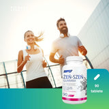 Energie calmă și constantă cu ginseng siberian și guarana. Depășește stresul, atinge performanța optimă.