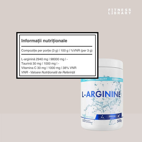 L-Arginina SFD Nutrition: Performanță amplificată, vitalitate sporită.