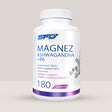 Imagine cu o cutie de SFD Magnez Ashwagandha+B6 (180 tablete) de la SFD Nutrition, un supliment cu magneziu, ashwagandha și vitamina B6 pentru energie și relaxare.