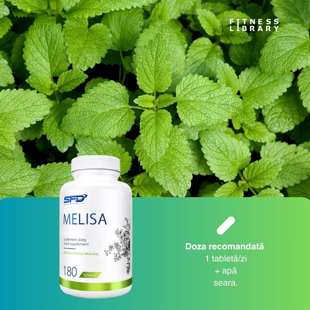 Melisă SFD Nutrition: Somn odihnitor, stres redus. 180 nopți de liniște.