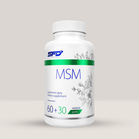 Imagine cu suplimentul alimentar MSM de la SFD NUTRITION, 60 de capsule.