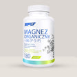 Imagine cu o cutie de SFD Organic Magnesium + B6 (P-5-P) (180 tablete) de la SFD Nutrition, un supliment cu magneziu organic și vitamina B6 pentru energie și funcționarea mușchilor.