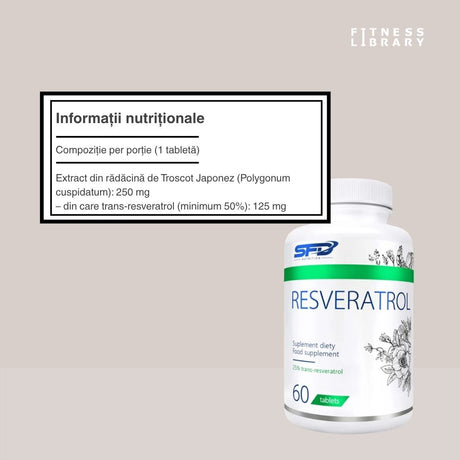 Resveratrol SFD: Tinerețe radiantă și protecție celulară cu trans-resveratrol pur. Investește în tine.