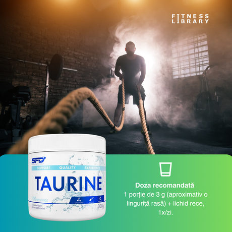 Energie amplificată și performanță optimă cu Taurina SFD + Vitamina C.