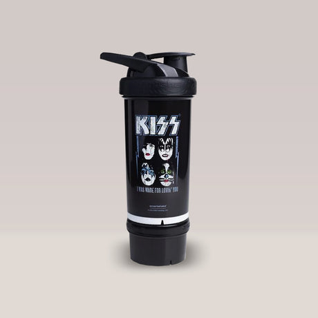 Shaker de 750ml din colecția Rock Band, cu designul trupei KISS.