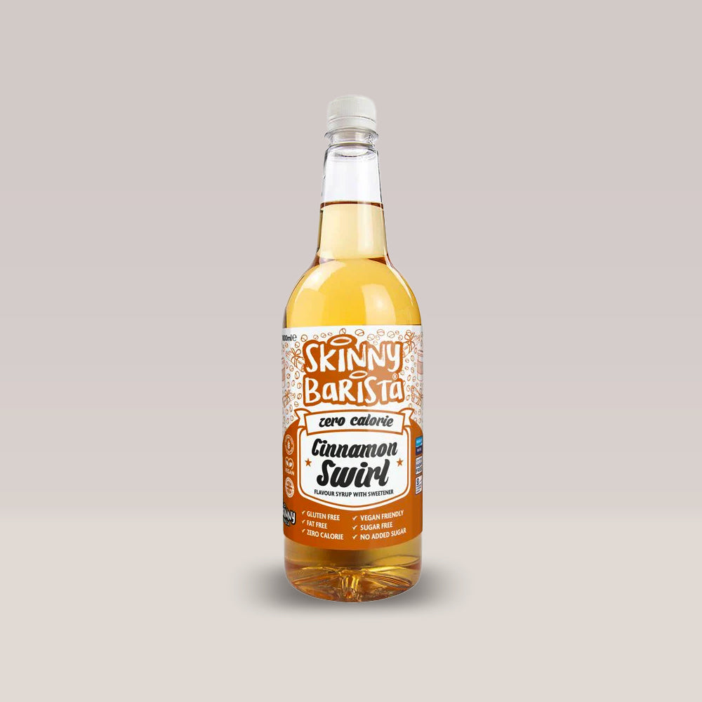 Sticlă de sirop fără calorii The Skinny Food Co cu aromă de scorțișoară (Cinnamon). 1 litru.