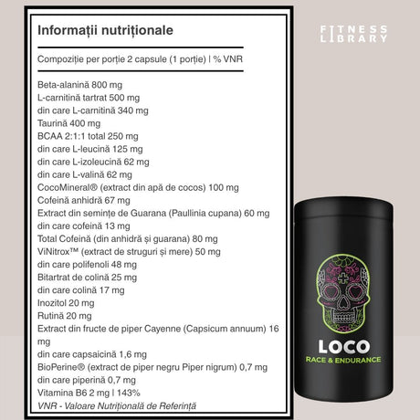 Anduranță amplificată și recuperare rapidă cu RACE & ENDURANCE de la LOCO. Atinge performanța de vârf!