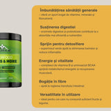 Energie naturală și digestie optimă cu Superfood Greens & More de la Vitabolic.