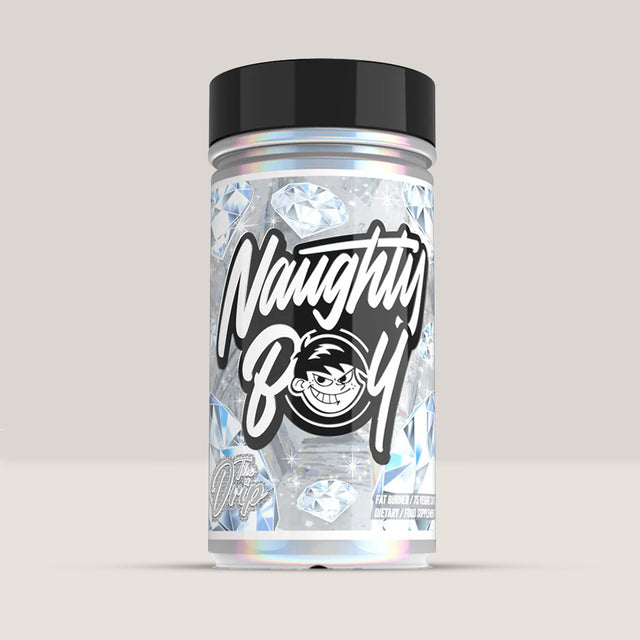 Flacon de The Drip de la NaughtyBoy, arzător de grăsimi termogenic sub formă de capsule, 75 de capsule.