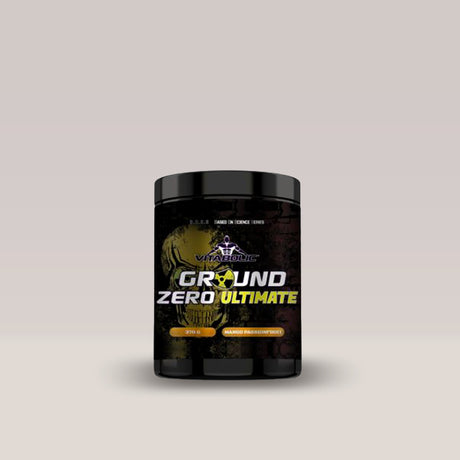 Imagine cu suplimentul pre-workout Ground Zero ULTIMATE de la VITABOLIC, 350g. Mango Passionfruit aroma.