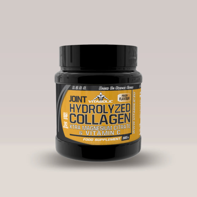 Imagine cu suplimentul alimentar JOINT Collagen Xtra Mg Citrate and Vitamin C de la VITABOLIC, 300g, 30 de serviri.