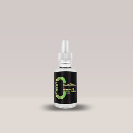 Imagine cu picăturile aromatizante Natural Zero Drops de la VITABOLIC, 50ml.