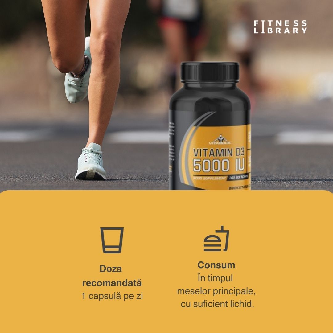 Imunitate puternică, oase sănătoase cu Vitamina D3 5000UI VITABOLIC. Revitalizează-te!
