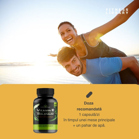 Vitamina E, Seleniu și BioPerine®: protecție antioxidantă pentru vitalitate radiantă.