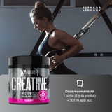 Creatină monohidrată micronizată (forță explozivă, recuperare accelerată) – 300g / 60 porții | WARRIOR