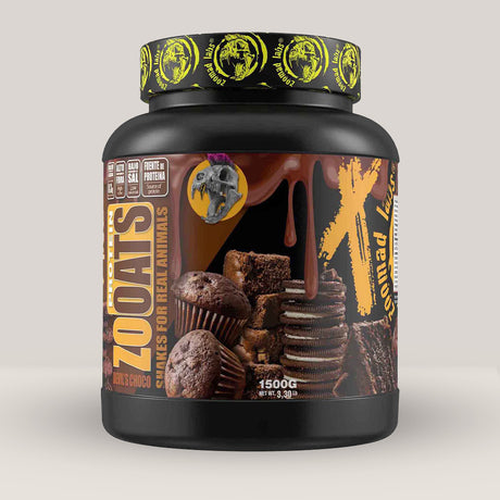Pungă de Zooats de la Zoomad Labs, făină de ovăz premium pentru energie și recuperare, ambalaj de 1.5kg.