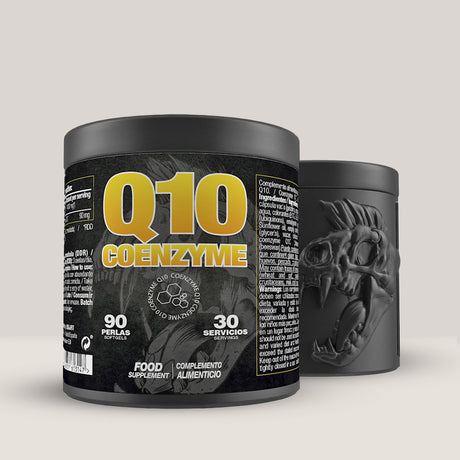 Flacon de Coenzima Q10 de la Zoomad Labs, supliment antioxidant cu 90 de capsule moi pentru energie și sănătate cardiovasculară.