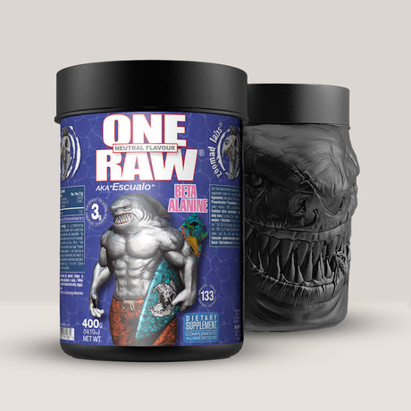 Recipient de One Raw Beta-Alanine de la Zoomad Labs, supliment cu beta-alanină pură pentru anduranță și rezistență, 400g.